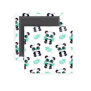 Panda, Μαγνητάκι ψυγείου τετράγωνο διάστασης 5x5cm