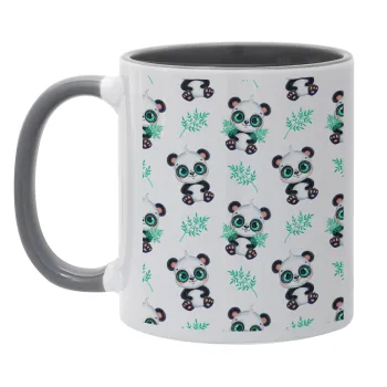 Panda, Mug colored grey, ceramic, 330ml
