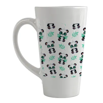 Panda, Κούπα κωνική Latte Μεγάλη, κεραμική, 450ml