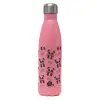 Metal mug thermos Pink Mat (Stainless steel), double wall, 500ml