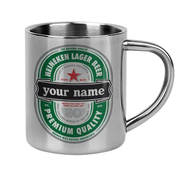Heineken with name — Mug Stainless steel double wall 300ml