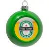 Στολίδι Χριστουγεννιάτικη μπάλα δένδρου Πράσινο 8cm