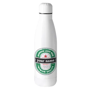 Heineken με όνομα, Μεταλλικό παγούρι θερμός (Stainless steel), 500ml
