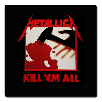 Metallica Kill' em all, Τετράγωνο μαγνητάκι ξύλινο 6x6cm