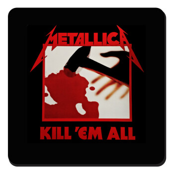 Metallica Kill' em all, Τετράγωνο μαγνητάκι ξύλινο 9x9cm