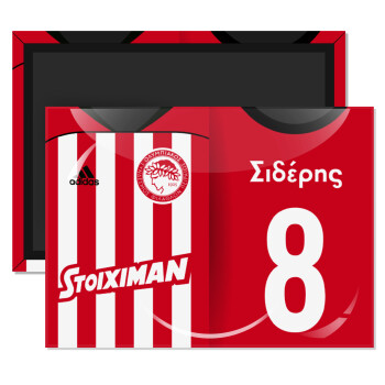 Ολυμπιακός εμφάνιση, Ορθογώνιο μαγνητάκι ψυγείου διάστασης 9x6cm