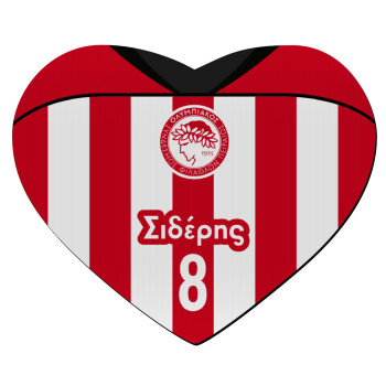 Ολυμπιακός εμφάνιση, Mousepad heart 23x20cm