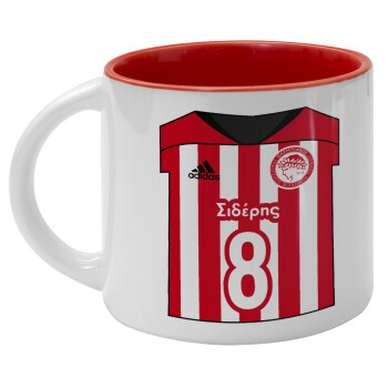 Ολυμπιακός εμφάνιση, Κούπα κεραμική 400ml Λευκή/Κόκκινη