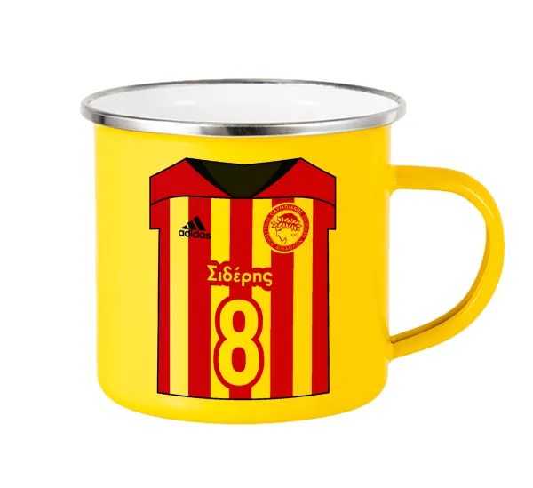 Ολυμπιακός εμφάνιση — Yellow Enamel Metallic Cup 360ml