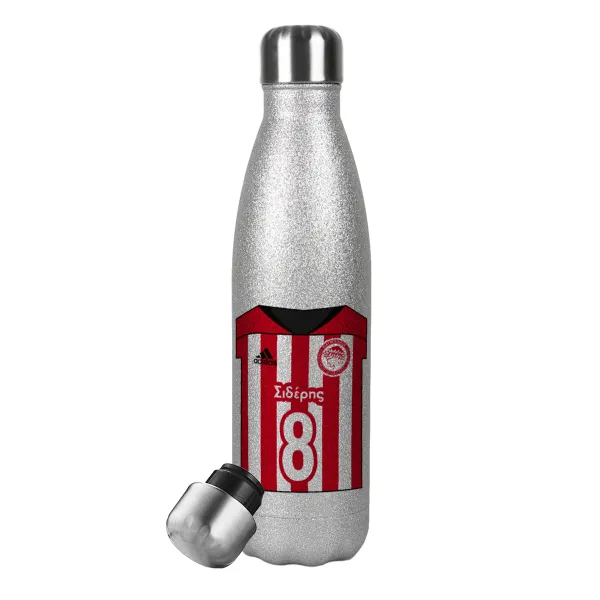 Ολυμπιακός εμφάνιση — Glitter Aσημένιο (500ml)