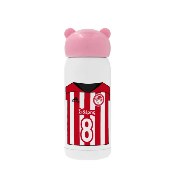 Ολυμπιακός εμφάνιση — Pink stainless steel thermal flask, 320ml