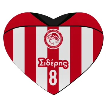 Ολυμπιακός εμφάνιση, Mousepad heart 23x20cm