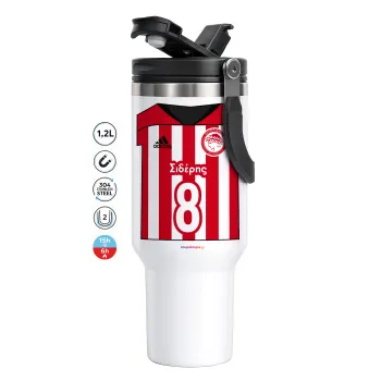 Ολυμπιακός εμφάνιση, Mega Tumbler με καπάκι, διπλού τοιχώματος (θερμό) 1,2L