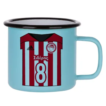 Ολυμπιακός εμφάνιση, Κούπα Μεταλλική εμαγιέ ΜΑΤ σιέλ 360ml