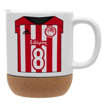 Ολυμπιακός εμφάνιση, Ceramic coffee mug Cork (MAT), 330ml