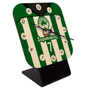 Παναθηναϊκός εμφάνιση, Επιτραπέζιο ρολόι σε φυσικό ξύλο (10cm)