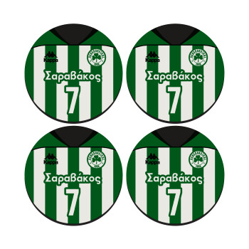Παναθηναϊκός εμφάνιση, ΣΕΤ 4 Σουβέρ ξύλινα στρογγυλά (9cm)