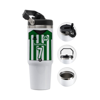 Παναθηναϊκός εμφάνιση, 30oz stainless Steel Tumbler with Handle