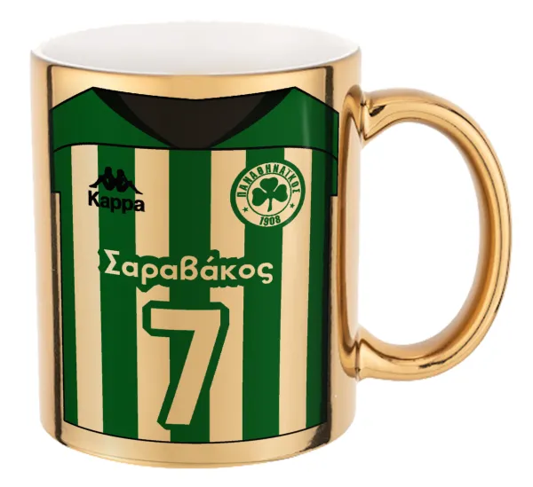 Παναθηναϊκός εμφάνιση — Mug ceramic, gold mirror, 330ml