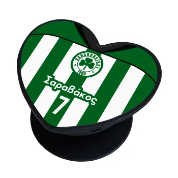 Παναθηναϊκός εμφάνιση, Phone Holders Stand  καρδιά Μαύρο Βάση Στήριξης Κινητού στο Χέρι