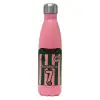 Μεταλλικό παγούρι θερμός Ροζ Ματ (Stainless steel), διπλού τοιχώματος, 500ml