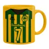 Ceramic coffee mug yellow, 330ml