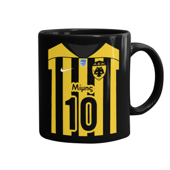 ΑΕΚ εμφάνιση, Mug black, ceramic, 330ml