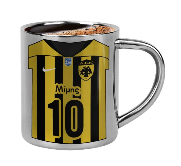 ΑΕΚ εμφάνιση — Double-wall metal cup for espresso (220ml)