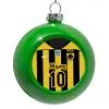 Green Christmas tree ornament bauble 8cm