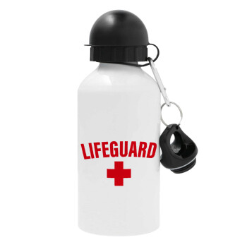 Lifeguard, Μεταλλικό παγούρι νερού, Λευκό, αλουμινίου 500ml