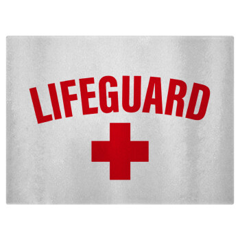 Lifeguard, Επιφάνεια κοπής γυάλινη (38x28cm)