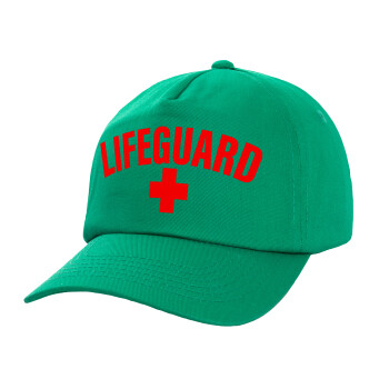 Lifeguard, Καπέλο Ενηλίκων Baseball, 100% Βαμβακερό,  Πράσινο (ΒΑΜΒΑΚΕΡΟ, ΕΝΗΛΙΚΩΝ, UNISEX, ONE SIZE)