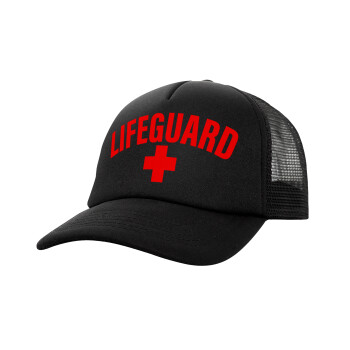 Lifeguard, Καπέλο Soft Trucker με Δίχτυ Μαύρο 