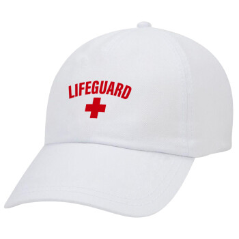 Lifeguard, Καπέλο Baseball Λευκό (5-φύλλο, unisex)