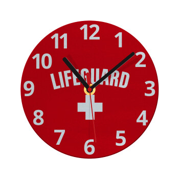 Lifeguard, Ρολόι τοίχου γυάλινο (20cm)