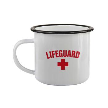 Lifeguard, Κούπα εμαγιέ με μαύρο χείλος 360ml