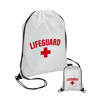 Lifeguard, Τσάντα πουγκί με μαύρα κορδόνια 45χ35cm (1 τεμάχιο)