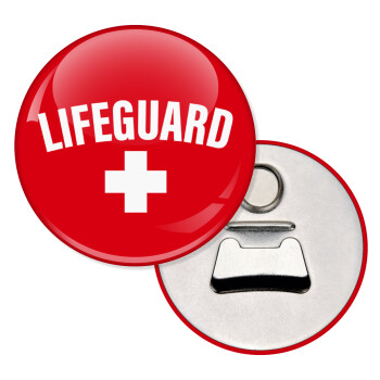 Lifeguard, Μαγνητάκι και ανοιχτήρι μπύρας στρογγυλό διάστασης 5,9cm