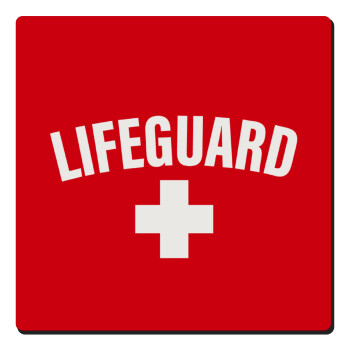 Lifeguard, Τετράγωνο μαγνητάκι ξύλινο 6x6cm