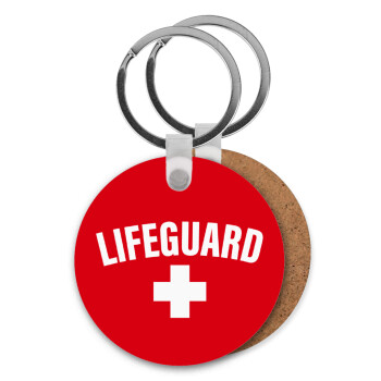 Lifeguard, Μπρελόκ Ξύλινο στρογγυλό MDF Φ5cm