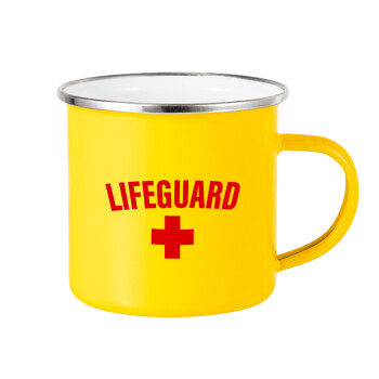 Lifeguard, Κούπα Μεταλλική εμαγιέ Κίτρινη 360ml