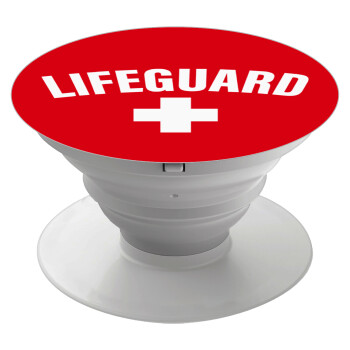 Lifeguard, Pop Socket Λευκό Βάση Στήριξης Κινητού στο Χέρι