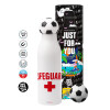 Soccer Metal mug thermos, double wall, 550ml