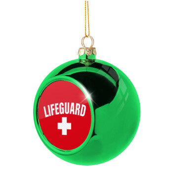 Lifeguard, Χριστουγεννιάτικη μπάλα δένδρου Πράσινη 8cm