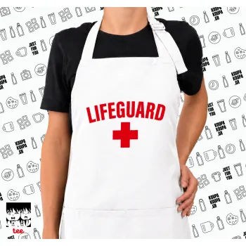 Lifeguard, Ποδιά μακριά Σεφ ολόσωμη με τσέπες white (ΕΝΗΛΙΚΩΝ)
