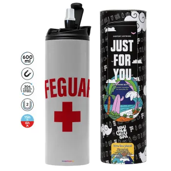 Lifeguard, Tumbler stainless steel GREY 600ml