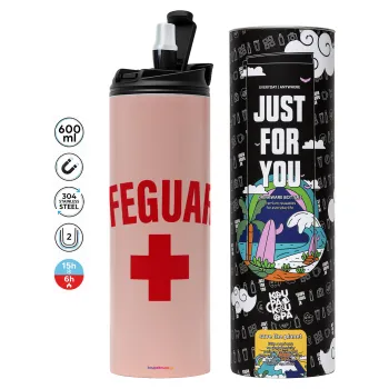 Lifeguard, Tumbler stainless steel PINK 600ml