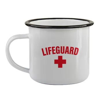 Lifeguard, Κούπα εμαγιέ με μαύρο χείλος 360ml