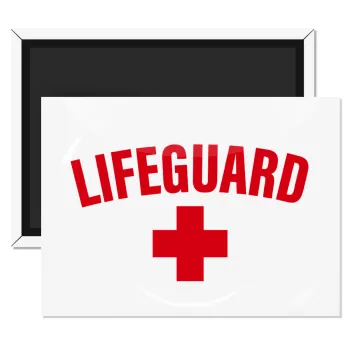 Lifeguard, Ορθογώνιο μαγνητάκι ψυγείου διάστασης 9x6cm