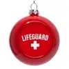 Red Christmas tree ornament bauble 8cm